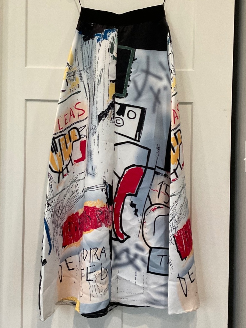 Graffiti Art Print A Line Maxi Ball Skirt Statement Piece - Picture 2 of 14